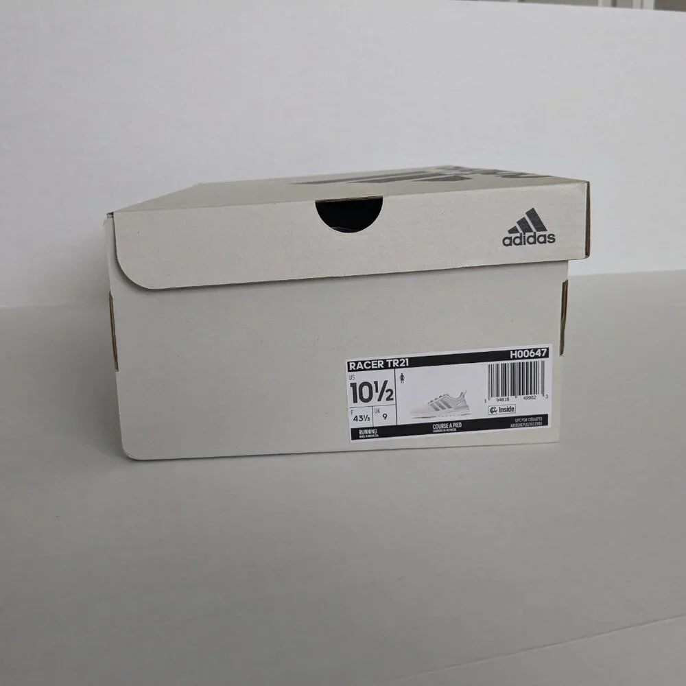 Adidas Racer TR21 Shoes Women's Size 10.5 Cloud White/Silver Sneaker NWT - Picture 13 of 13